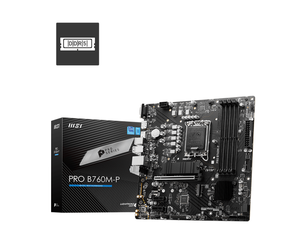 MSI PRO B760M-P SOCKET DDR5 MOTHERBOARD