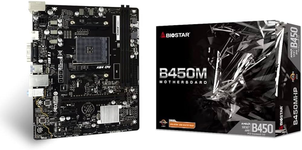 BIOSTAR B450M-HP MOTHERBOARD