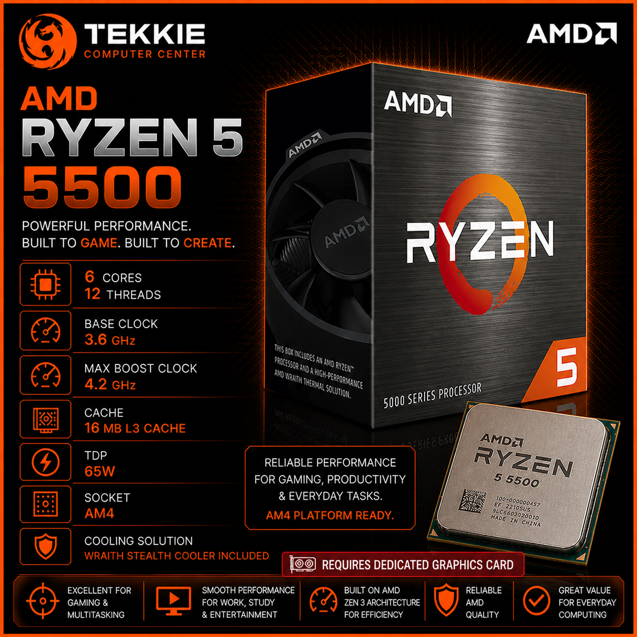 AMD RYZEN 5 5500