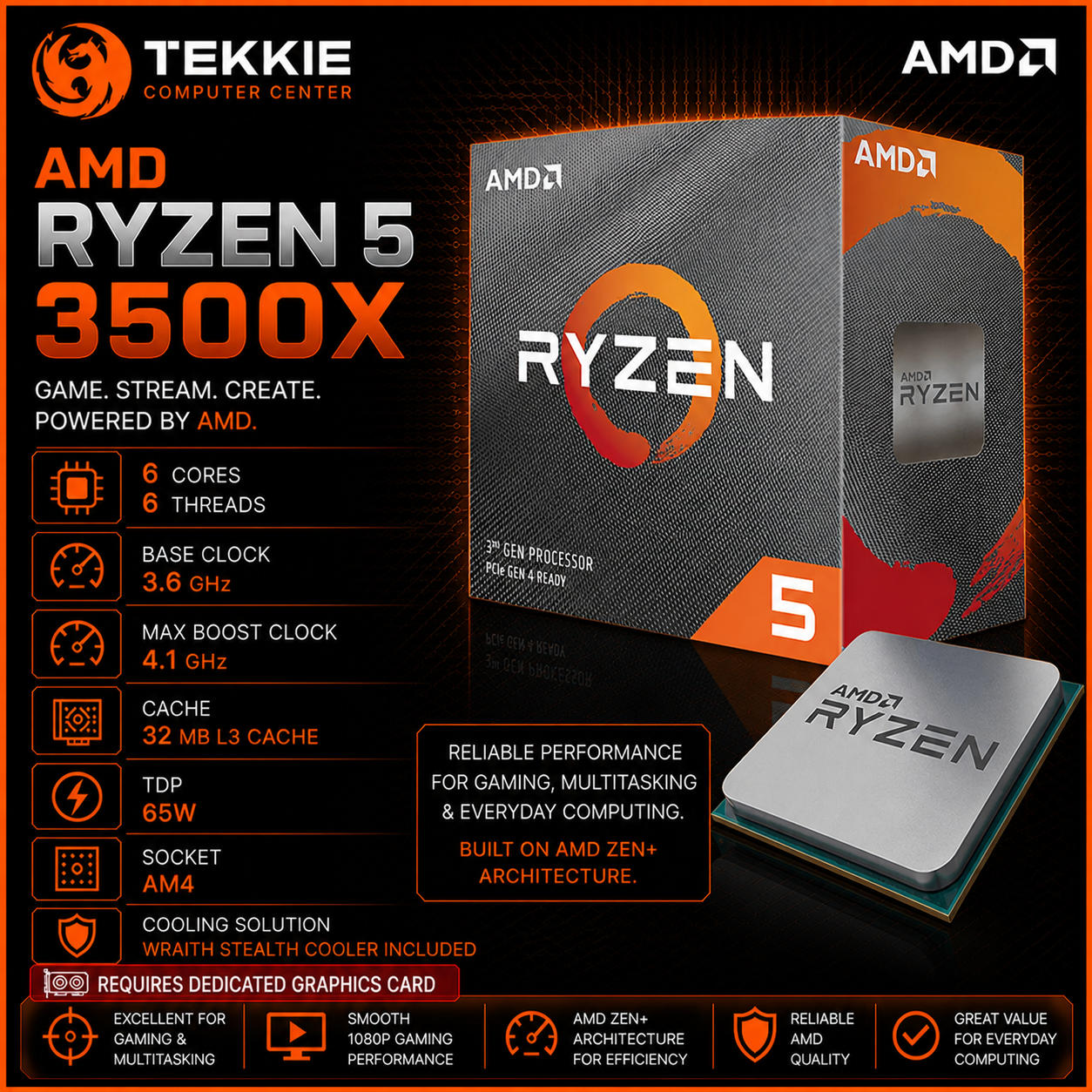AMD RYZEN 5 3500X