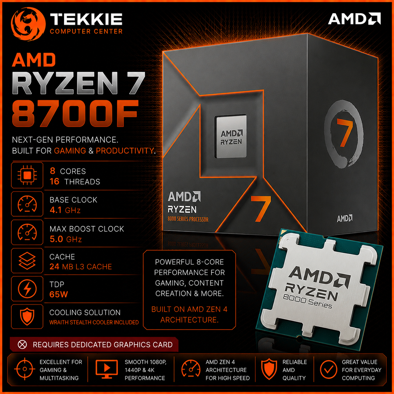 AMD RYZEN 7 8700F