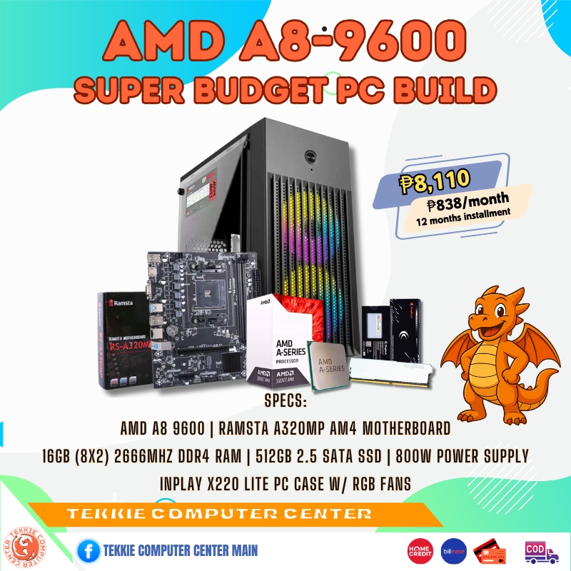 A8-9600 SUPER Budget PC Build!